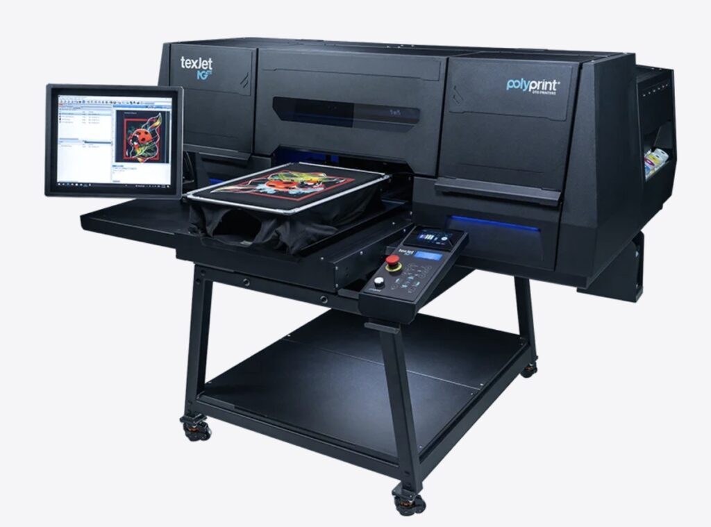 Impresora industrial DTG y DTF Polyprint TexJet NG con cabezales Epson i3200